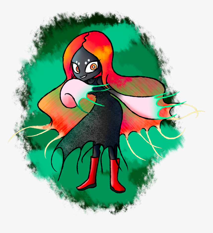 Green Red Cartoon Vertebrate Art Fictional Character - Illustration, HD Png Download