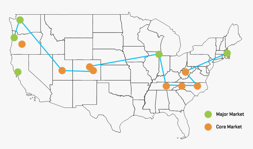 Us Map, HD Png Download