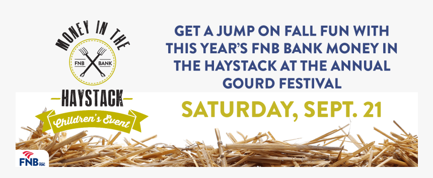 Money In The Haystack At Gourd Festival - Straw, HD Png Download