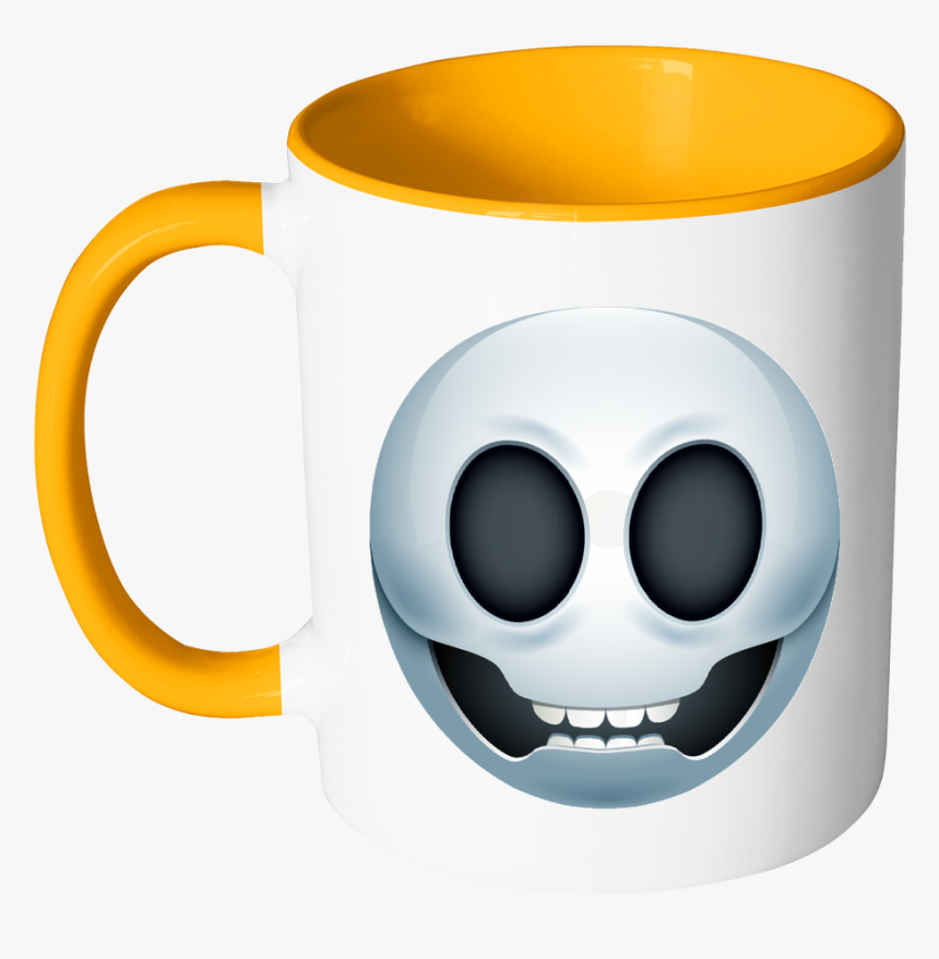 Emoji Skull Accent Mug - Mug, HD Png Download
