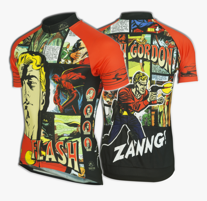 Flash Gordon Cycling Jersey - Comic Bike Jersey, HD Png Download