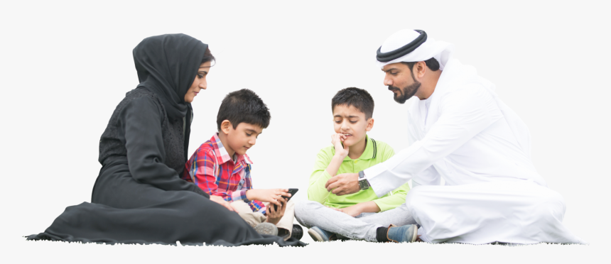 Arabic People Sitting Png, Transparent Png