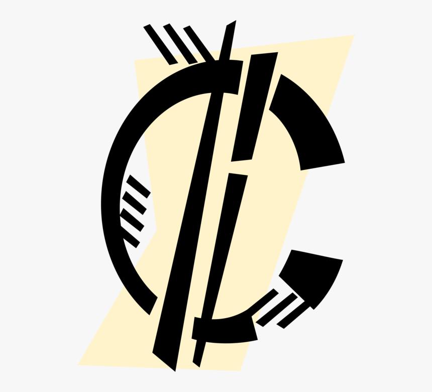 Vector Illustration Of Money Currency Symbol Penny - Emblem, HD Png Download