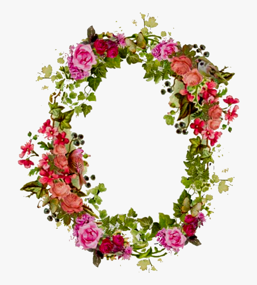 Transparent Spring Flower Clipart - Flower Frame Transparent, HD Png Download