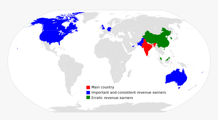 English Proficiency World Map, HD Png Download