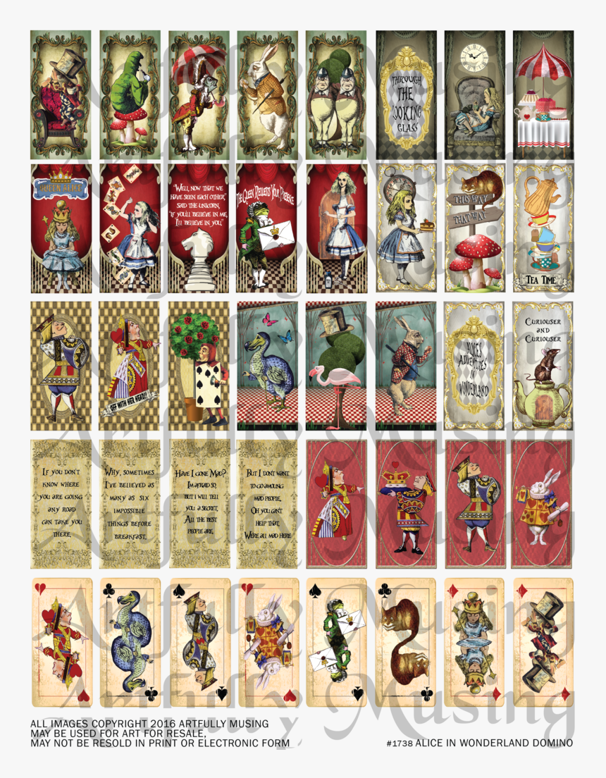 Alice In Wonderland Mini Book Printable, HD Png Download