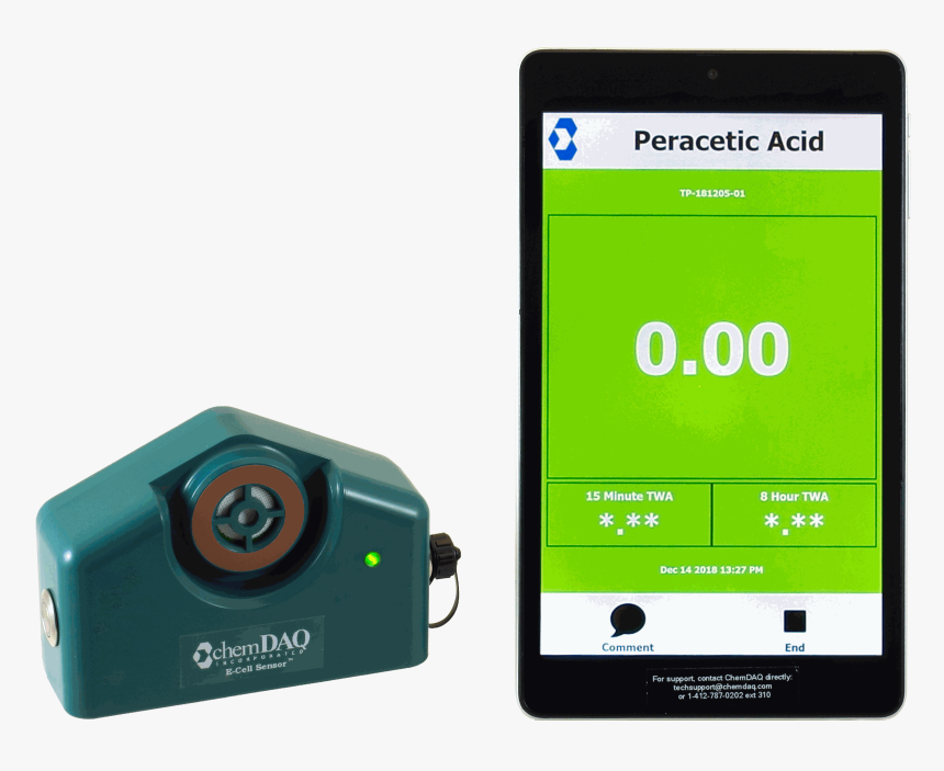 Chemdaq Monitors Air Environment For Peracetic Acid, - Smartphone, HD Png Download