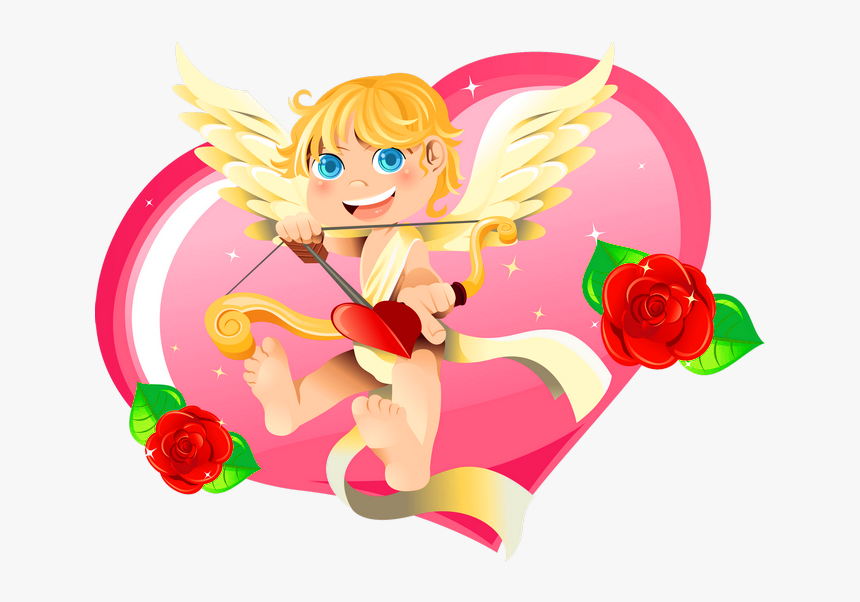 Transparent Baby Cupid Clipart - San Valentín 2018 Amigos, HD Png Download