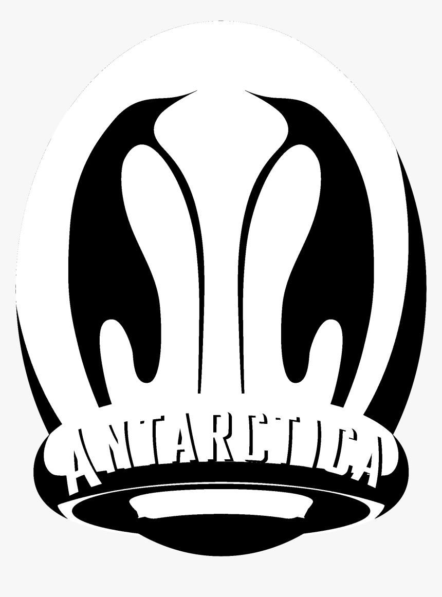 Antarctica Logo Black And White - Logo Antarctica Png, Transparent Png