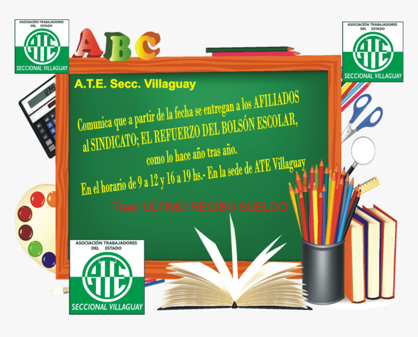 School Supplies Clipart, HD Png Download