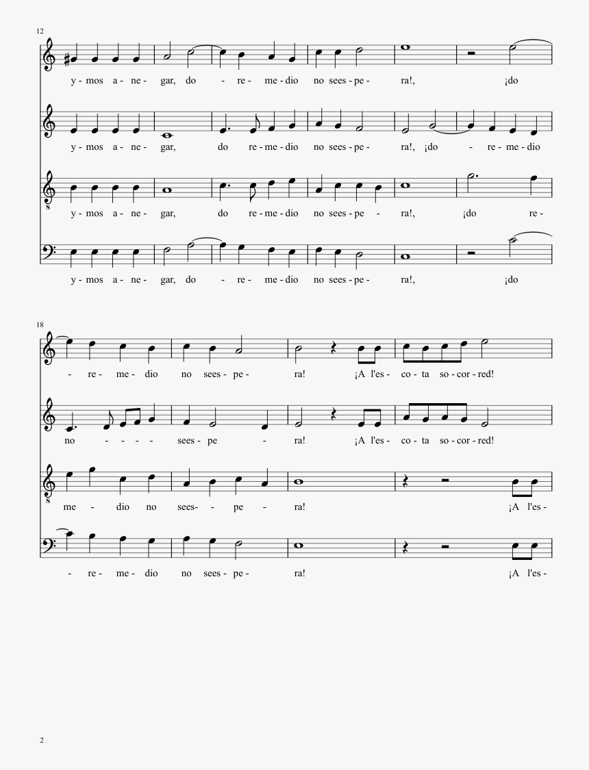 Ensalada La Bomba - Star Spangled Banner Sheet Music Singing, HD Png Download