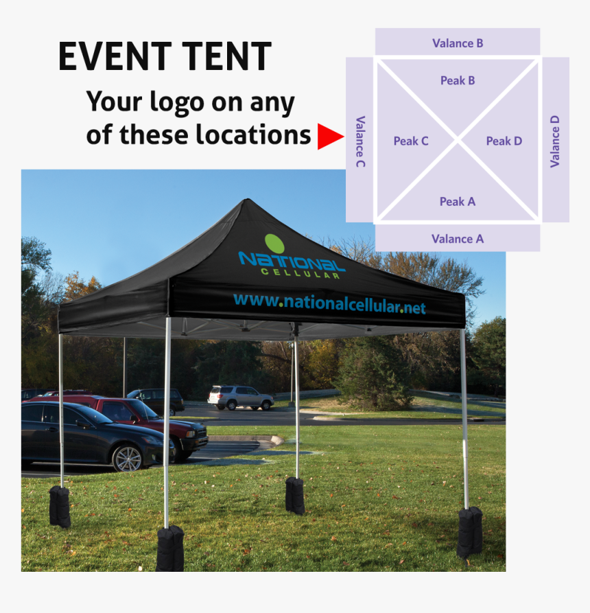 Square Tent Full Colour Dye Sublimation - Tent, HD Png Download