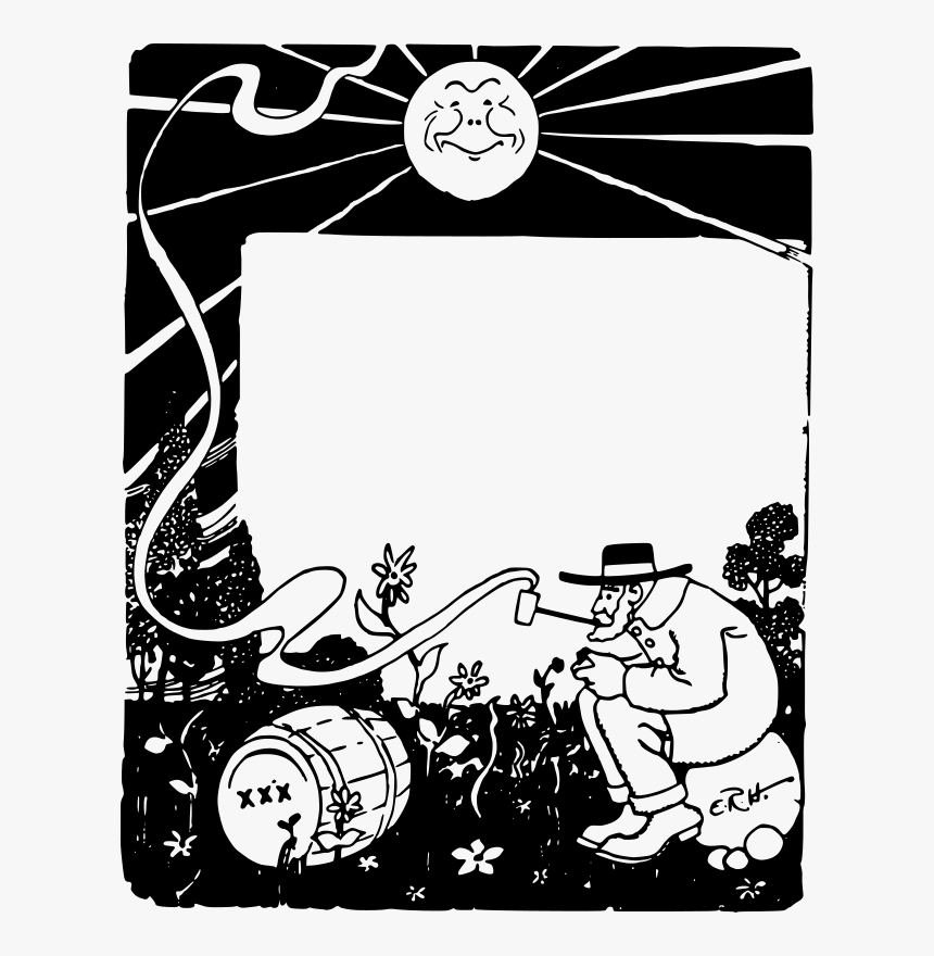 Old Man, Pipe, Booze - Clip Art, HD Png Download