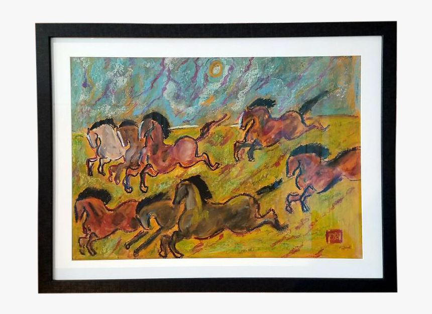 Season Drawing Oil Pastel - Picture Frame, HD Png Download