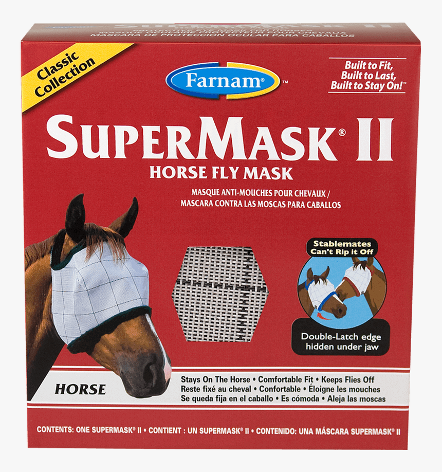 Farnam Supermask Ii Classic Without Ears - Farnam Fly Mask, HD Png Download