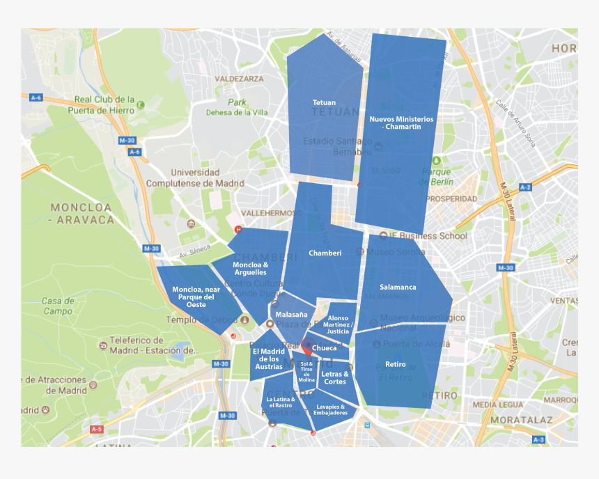 Madrid Neighborhoods, HD Png Download