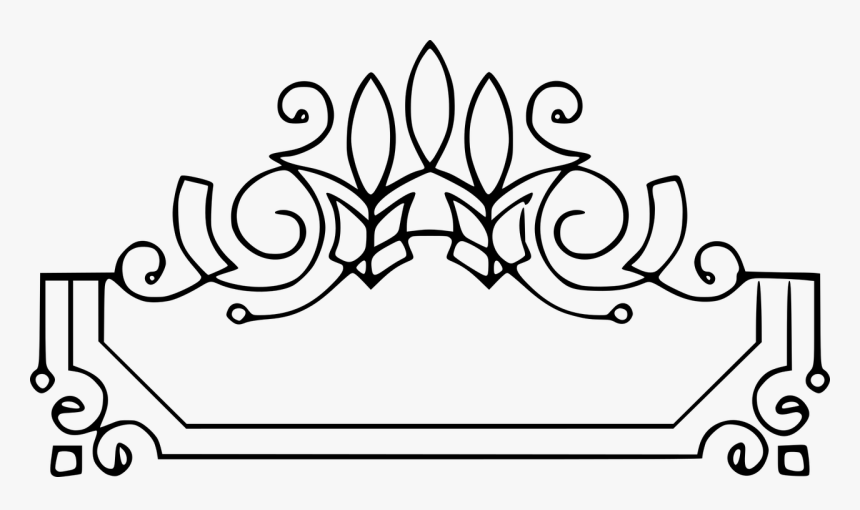 Marco Florales Png Blanco Y Negro , Png Download - Motif Art Déco Png, Transparent Png