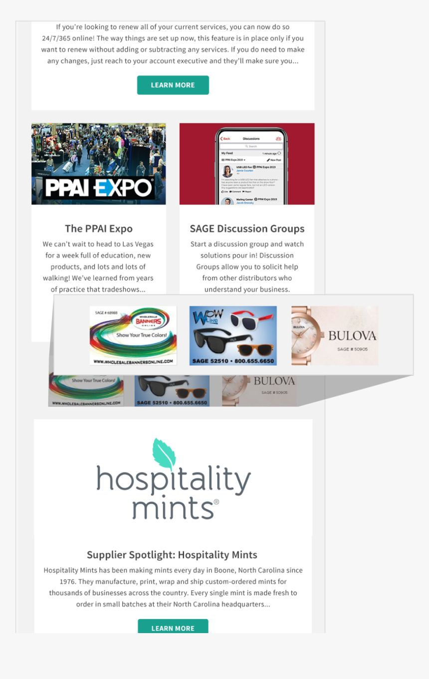 Sage E-newsletter Tile Ad - Online Advertising, HD Png Download