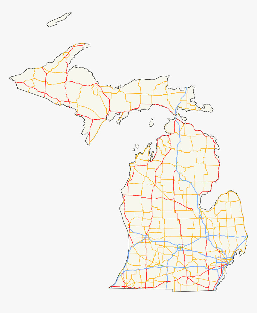 Map Clipart Highway Map - Map, HD Png Download