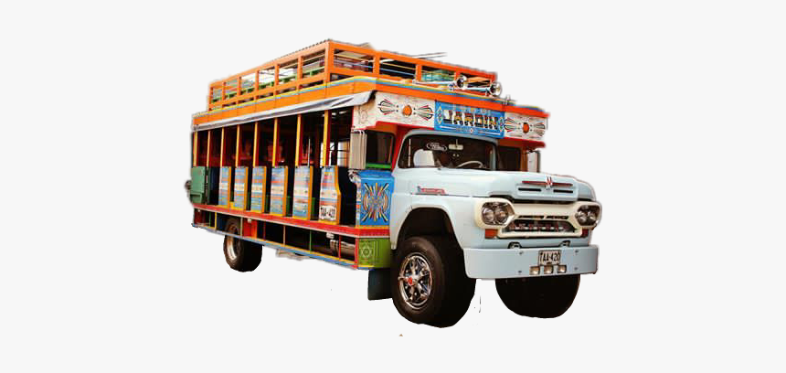 #camion - Chiva Colombiana Png, Transparent Png