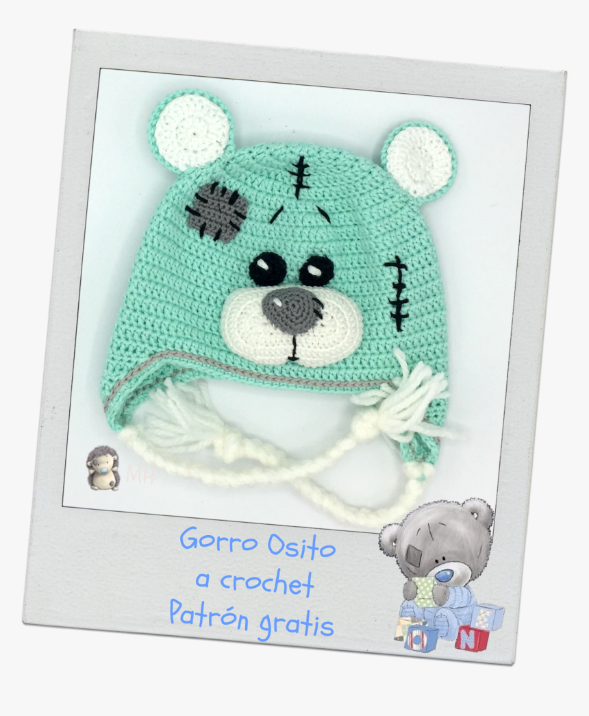 Transparent Gorro Png - Gorras A Crochet En Color Rosado De Osito, Png Download
