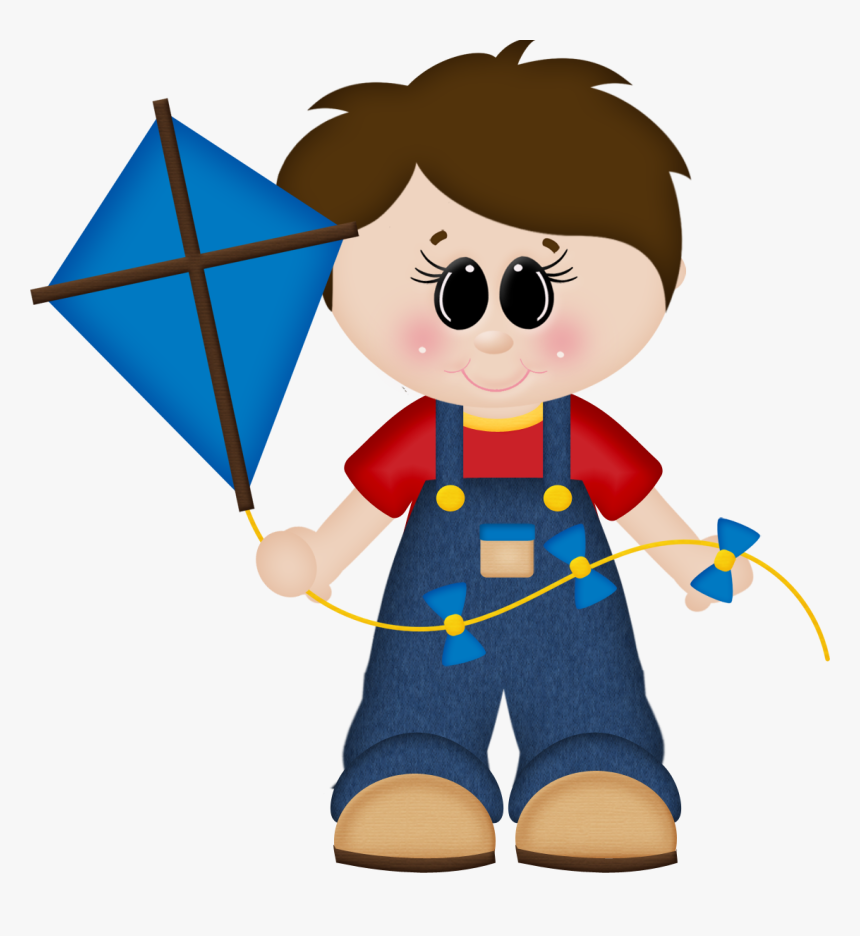 Facebook Clipart Svg - Niña Con Cometa Animada, HD Png Download