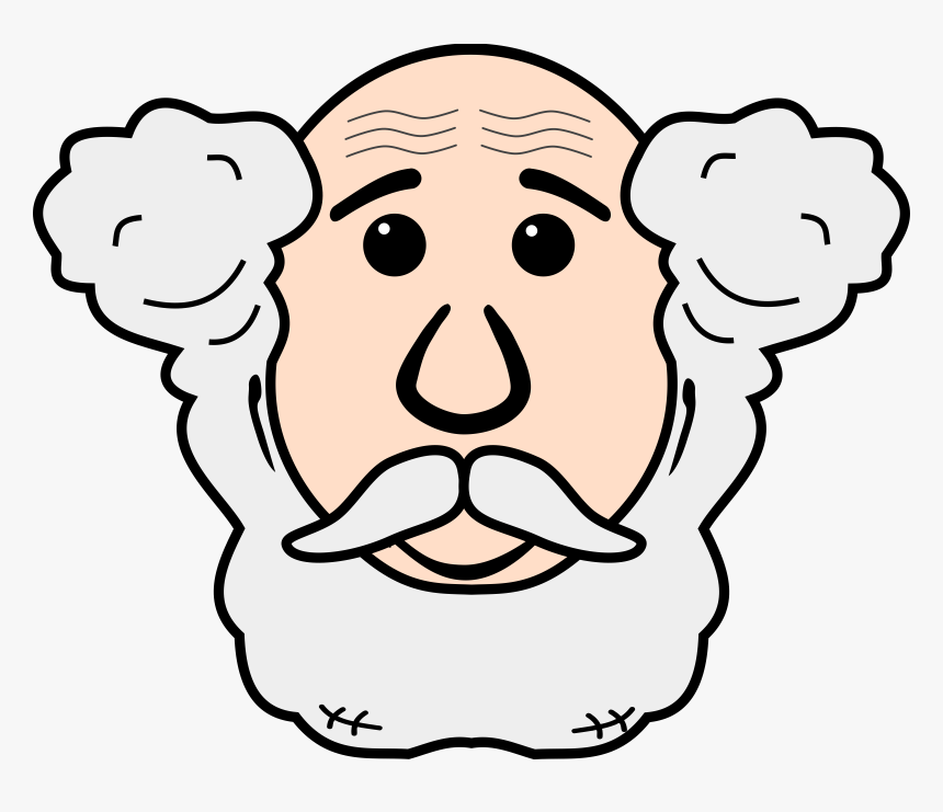 Grand Father Face Clipart, HD Png Download