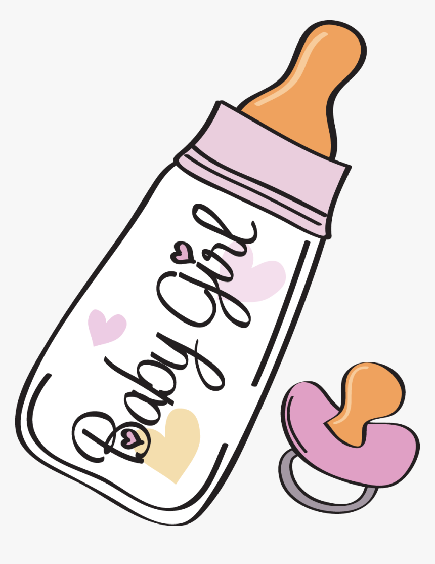 Pink Baby Bottle Clipart, HD Png Download