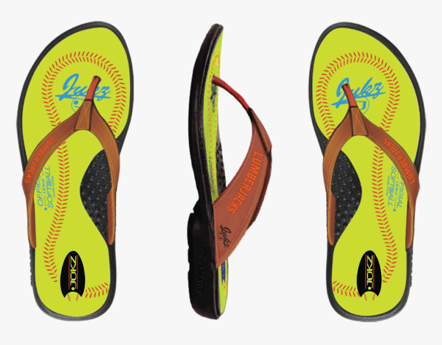 Warren Lumberjacks Ladies Softball Flip Flops - Flip-flops, HD Png Download