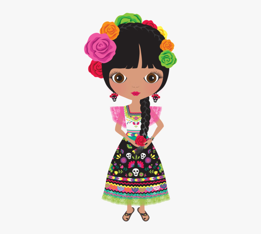 Costume Clipart Body - Mexican Girl Clipart Png, Transparent Png