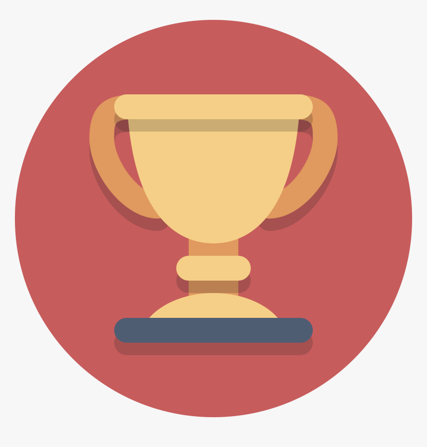 Circle Icons Trophy - Trophy In A Circle, HD Png Download