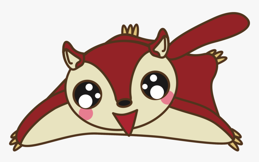 Head,snout,fictional Character - Flying Squirrel Clipart, HD Png Download