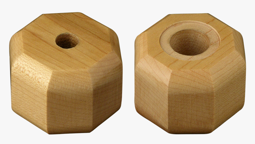 Hard Maple Apple Painted Gold On Walnut Base Rotary - Plywood, HD Png Download