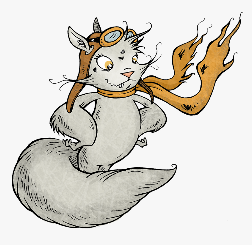 Flying Squirrel - Color - Cartoon, HD Png Download
