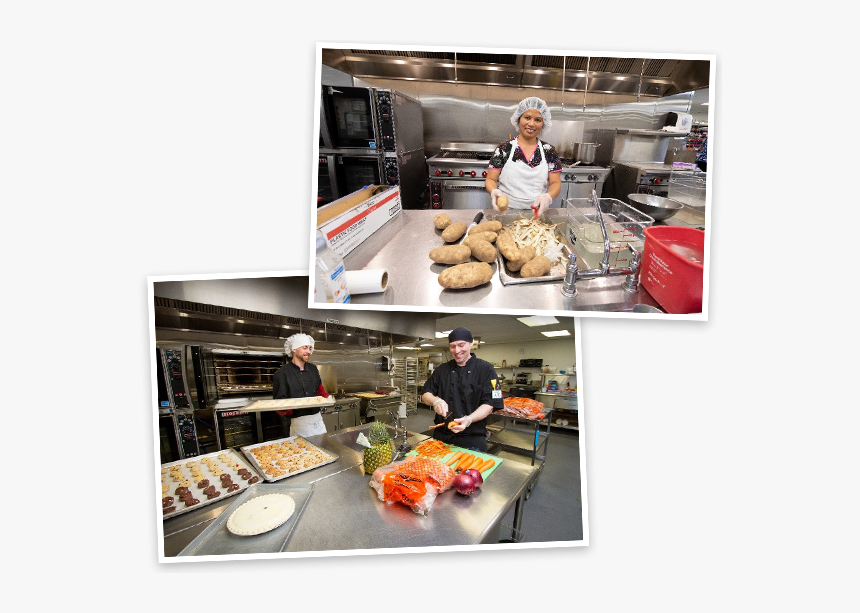 Good Shepherd Kitchen Staff Prepares Meals For Residents - Baguette, HD Png Download