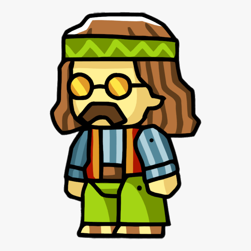 Scribblenauts Hippie Clip Arts - Hippie Png, Transparent Png