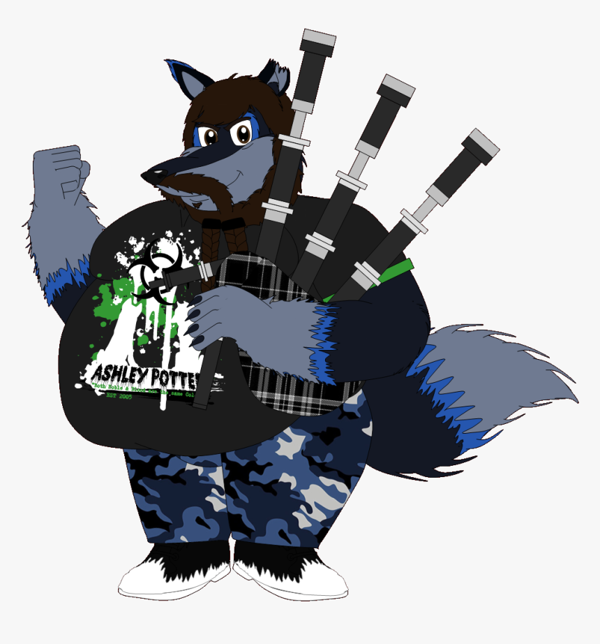 Ashley Render - Bagpipes - Cartoon, HD Png Download