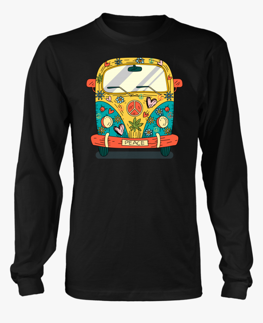 Hippie Van Peace Bus T Shirts Van Road Trip - You Cant Scare Me Im Italian, HD Png Download