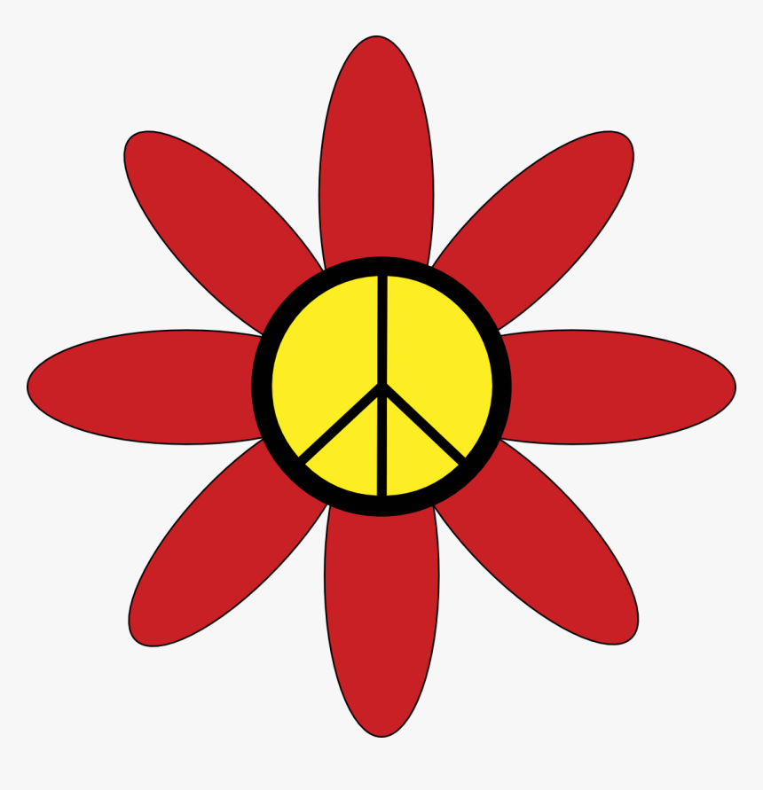 Hippie Clipart - Hippie Flower Transparent, HD Png Download