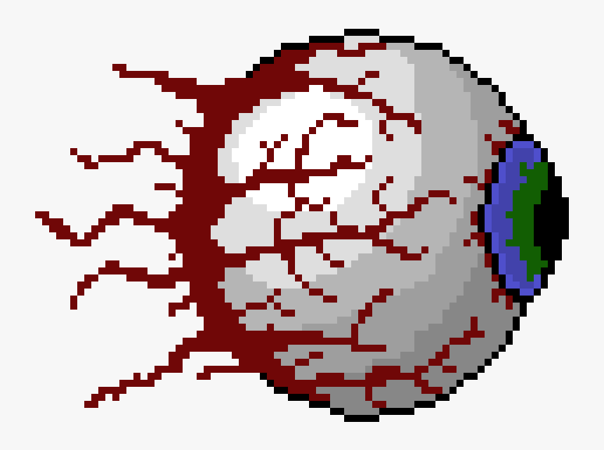 Terraria Eye Of Cthulhu Pixel Art, HD Png Download