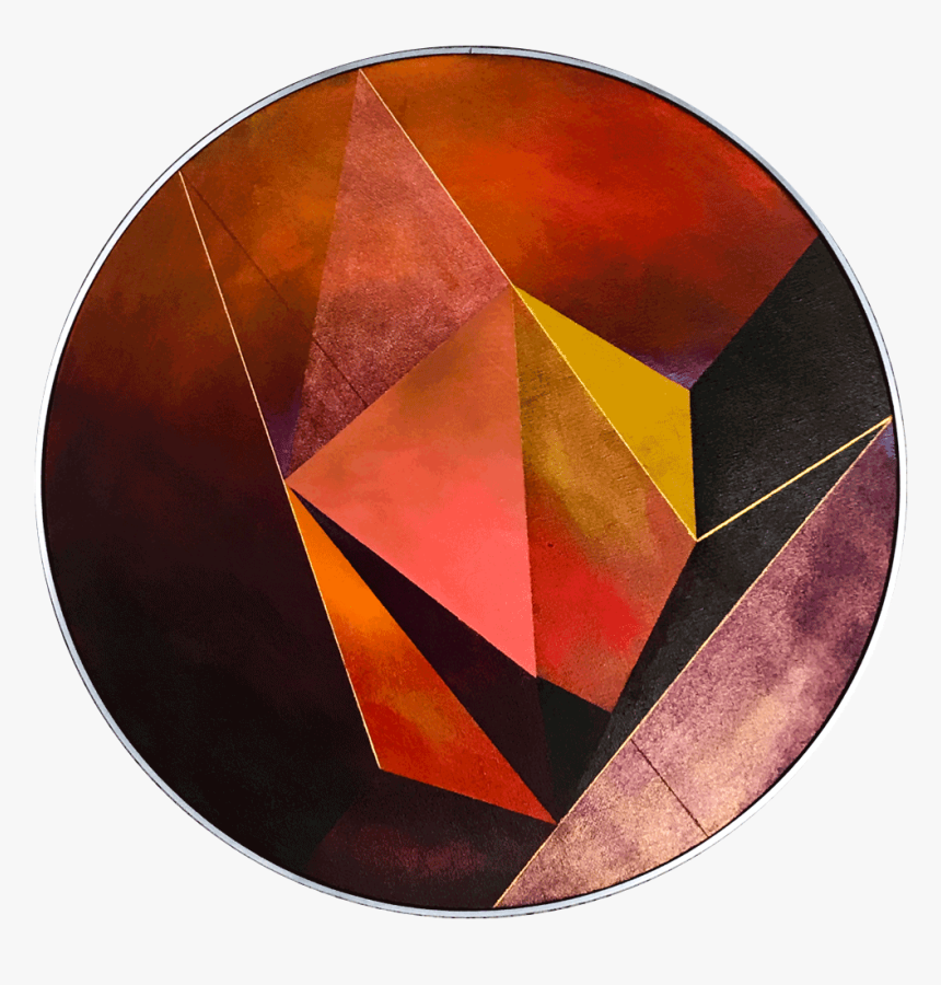 Burgundy Fire Orb - Diamond, HD Png Download