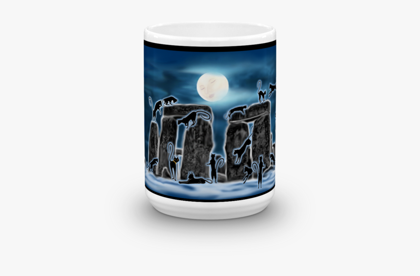 Bast Moon Over Stonehenge Mug - Beach Towel, HD Png Download
