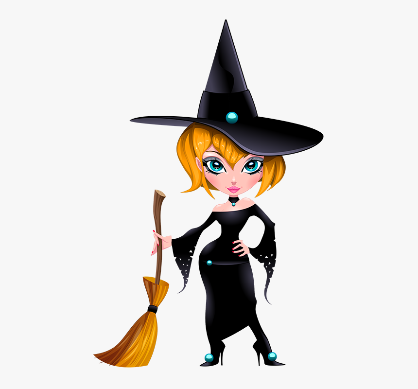 Halloween Clipart The Witch Png Transparent Png , Png - Halloween Clipart Witch, Png Download