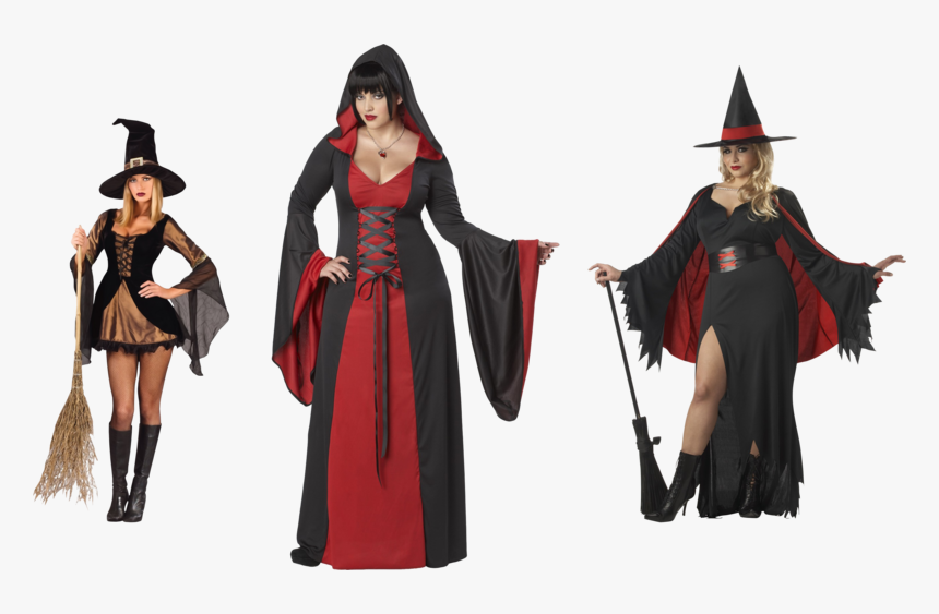Background Witch Transparent - Sexy Witch Red Costume, HD Png Download
