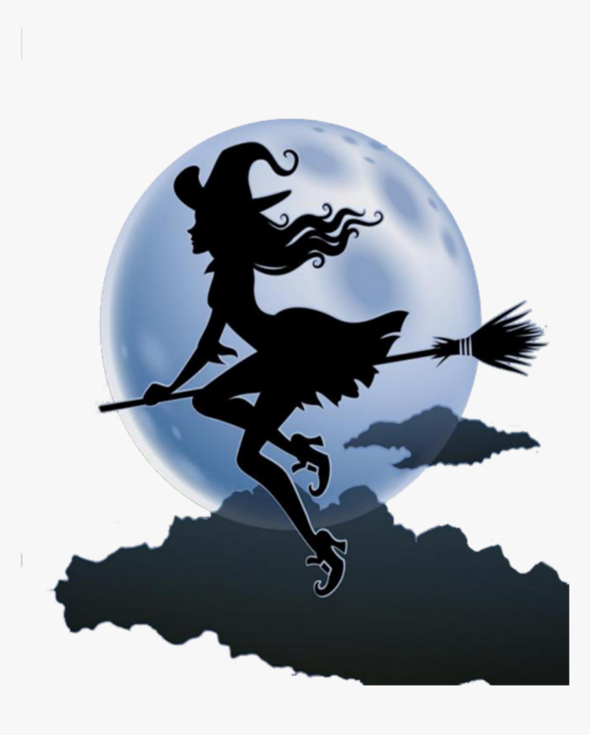 Witchcraft Image Vector Graphics Photograph - Png Witch Moon Art, Transparent Png