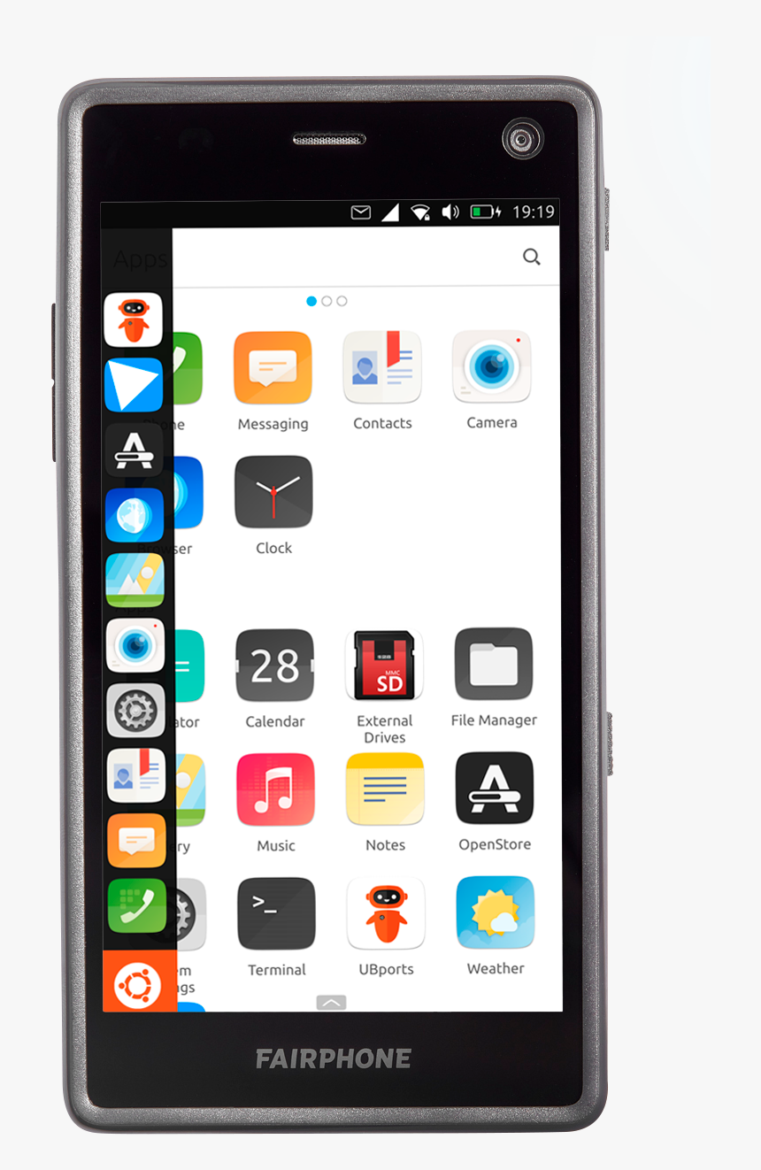 Fairphone 2 With Ubuntu Touch - Ubuntu Touch On Iphone, HD Png Download