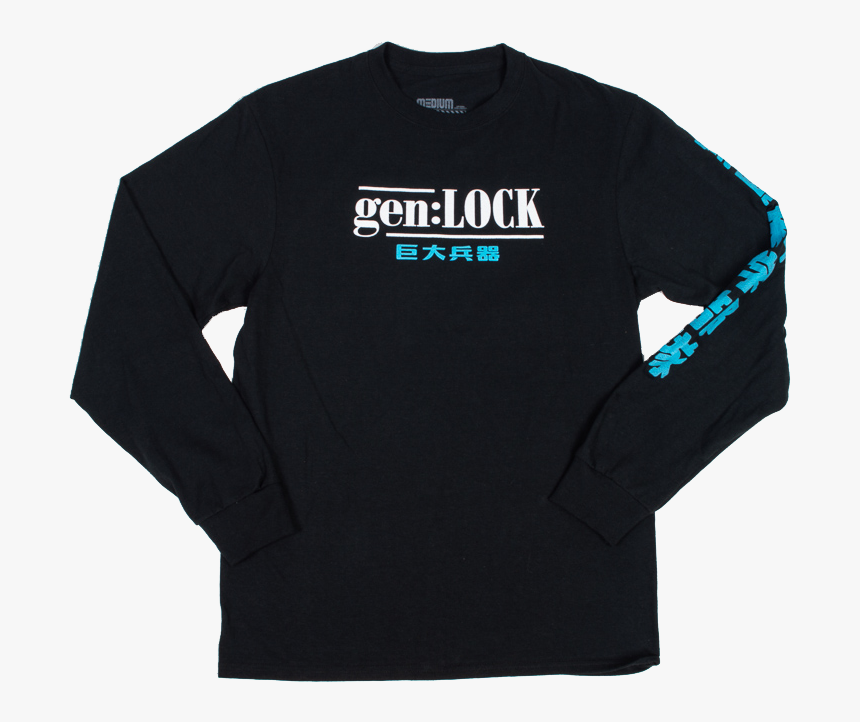 Lock Retro Long Sleeve T-shirt - Long-sleeved T-shirt, HD Png Download
