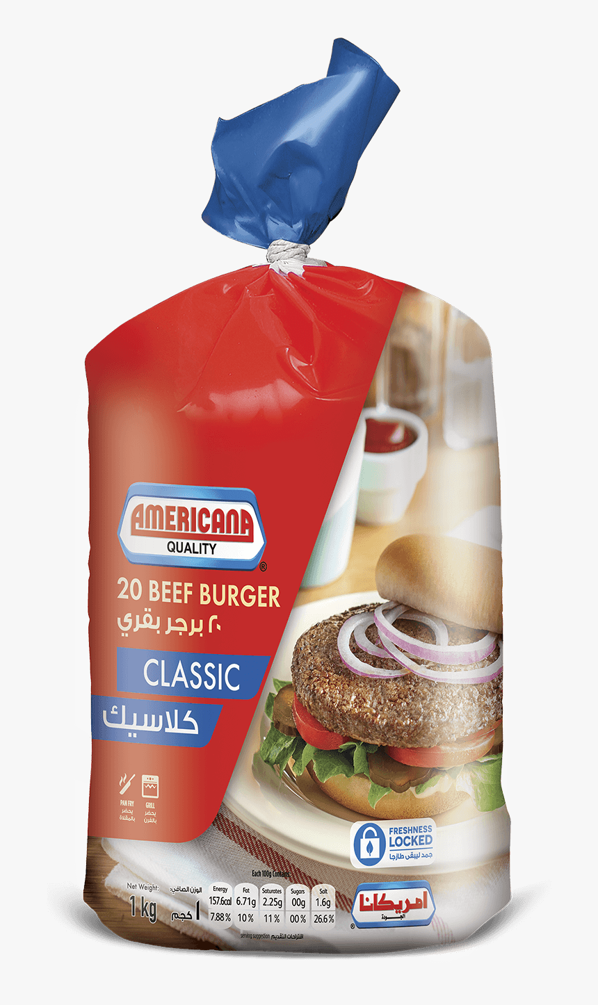 Beef Burger Americana, HD Png Download