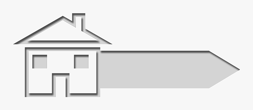 Arrow, Direction, House, Home, Icon, Directory, Note - Arrow House Png, Transparent Png