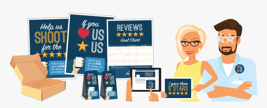 Google Reviews Package - Cartoon, HD Png Download